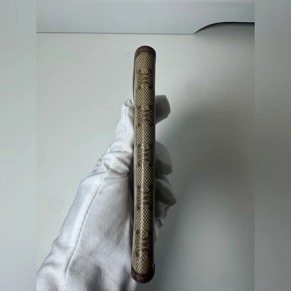 Celine Tan Monogram Patterned Wallet - Picture 6 of 14